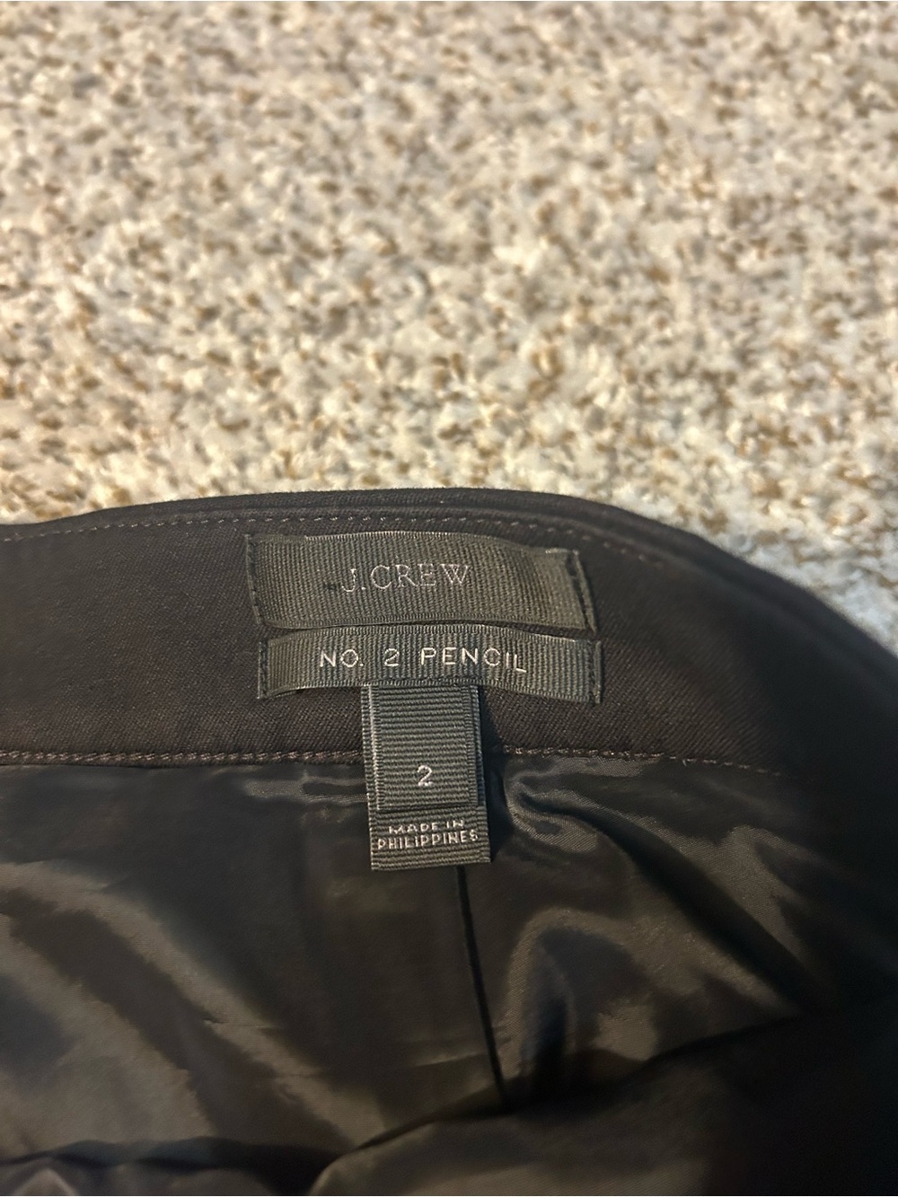 J. Crew Black Tailored Pencil Skirt - Picture 4 of 4